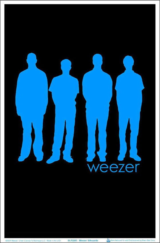Weezer Silhouette Blacklight Poster 23