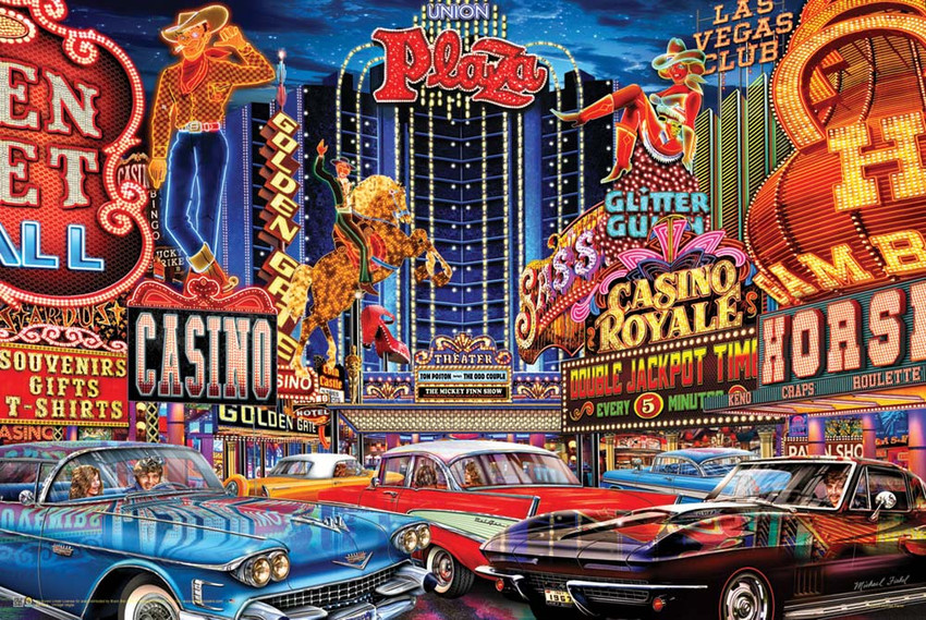 Vintage Vegas by Michael Fishel Poster - 36 x 24
