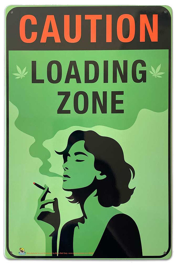 Caution Loading Zone Tin Sign - 20x30cm - 7.87" x 11.81" Caution Loading Zone Tin Sign - 20x30cm - 7.87" x 11.81"