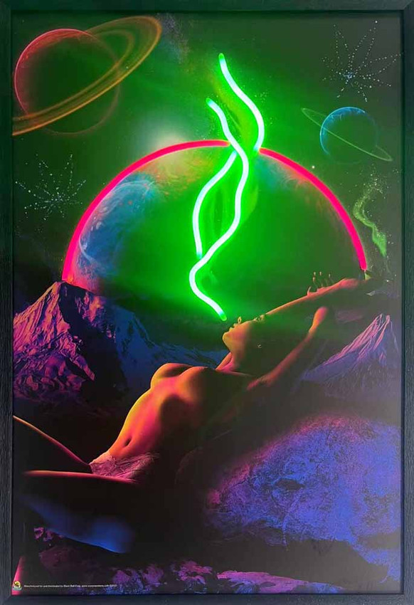Sexy Woman in Space Framed LED Neon Light Canvas Print - 24" x 36" Sexy Woman in Space Framed LED Neon Light Canvas Print - 24" x 36"