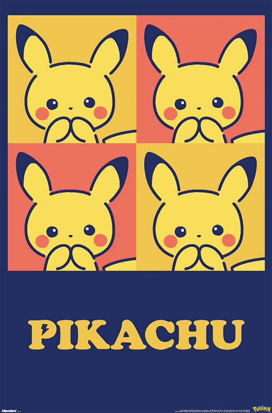 Pokémon Pikachu Cutie Collection - Squares Anime Poster - 23.375" x 34" Pokémon Pikachu Cutie Collection - Squares Anime Poster - 23.375" x 34"