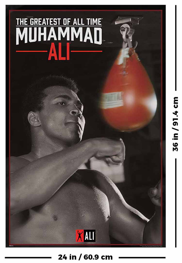 Muhammad Ali Punching Bag Poster - 24" x 36"