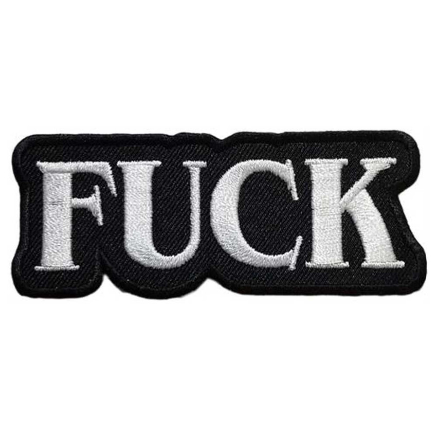 Fuck Embroidered Sew On Patch - 3 1/4" X 1 1/4" Image