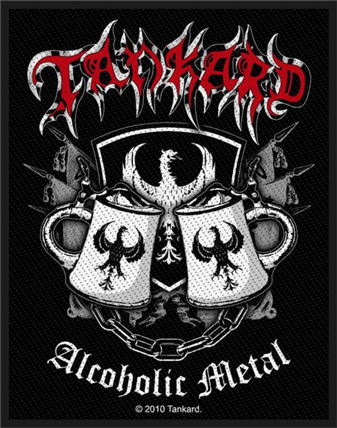Tankard Alcoholic Metal - Woven Sew On Patch 2.75" x 4" Image