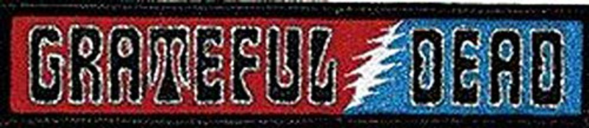 Grateful Ded Sixties Logo - Iron On Embroidered Patch 5" x 1" Image