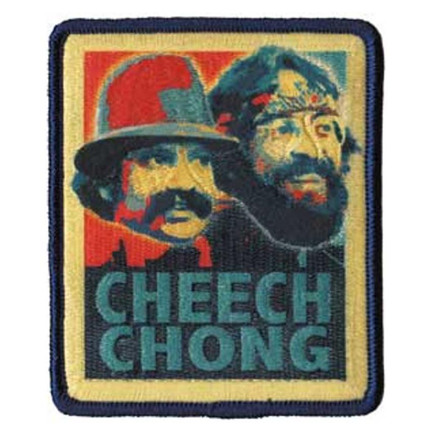 Cheech & Chong "Retro" - Iron On Embroidered Patch 3" x 3.5" Image