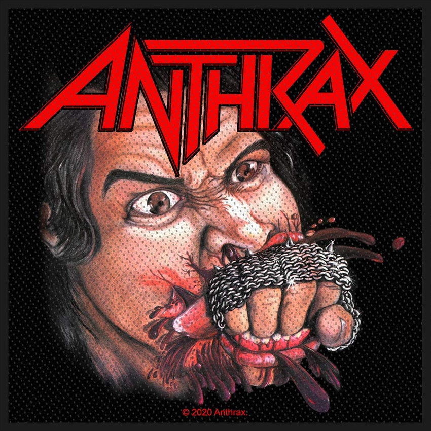 Anthrax - Fistfull Of Metal Woven Sew On Patch 10cm x 10cm