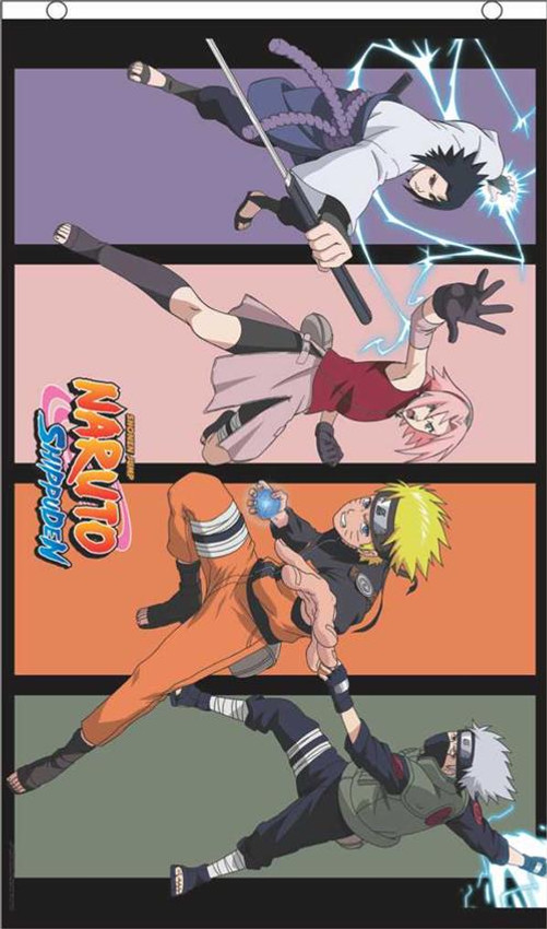 Naruto Team 7 Licensed Fly Flag 3' x 5' Image