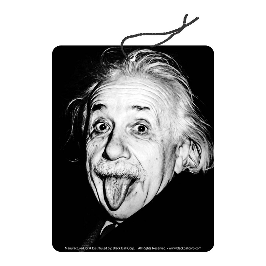 Road Rage Air Freshener - Vanilla Scent - Einstein Tongue Out