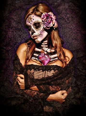 Day of the Dead Lace Poster by Daveed Benito 24-by-30 Inches Day of the Dead Lace Poster by Daveed Benito 24-by-30 Inches