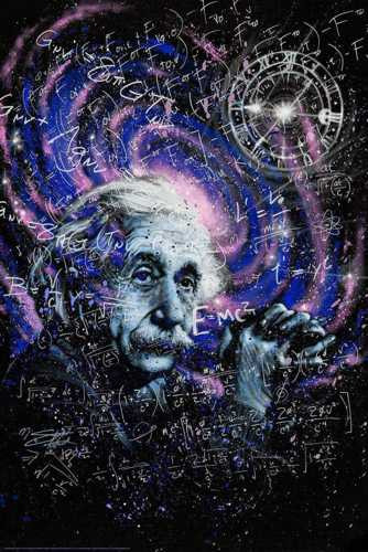 Einstein Theory Poster by Stephen Fishwick 24-by-36 Inches