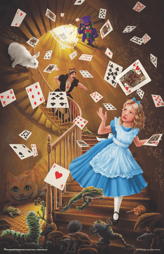 Alice in Wonderland Stairway Mini Poster- 11