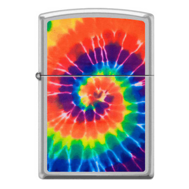 Tye Dye Swirl Chrome Zippo Lighter