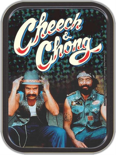 Cheech & Chong the Guys Stash Tin Storage Container 4.37 L x 3.5