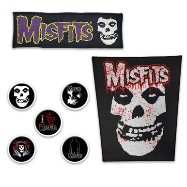 Misfits Officially Licensed Band Merch Gift Set - 1 Back Patch, 1