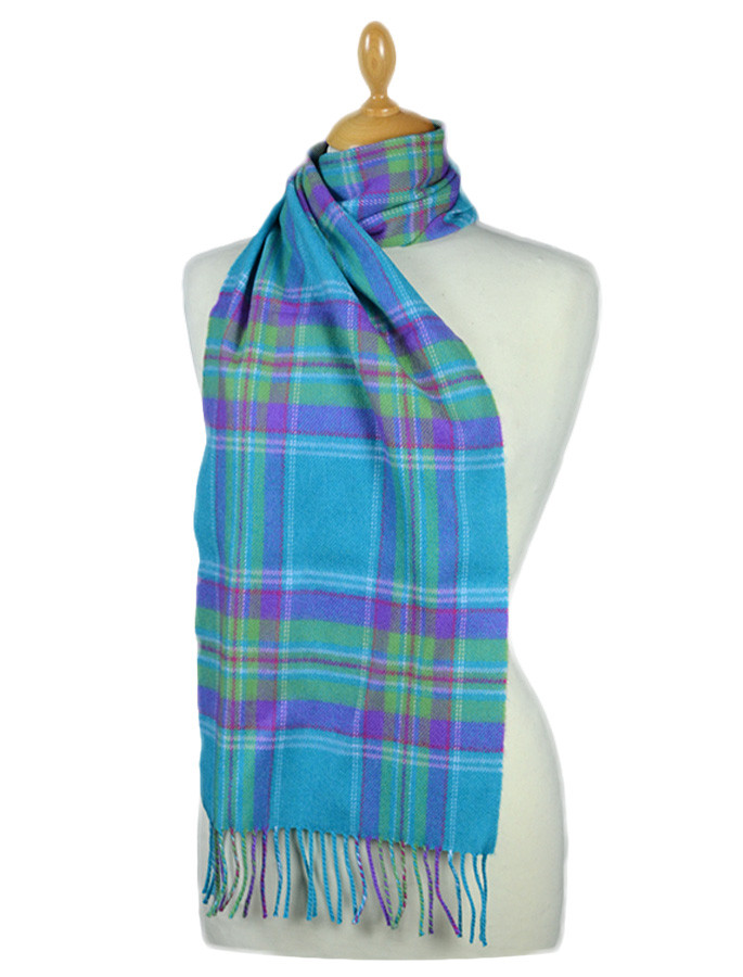 blue and purple scarf
