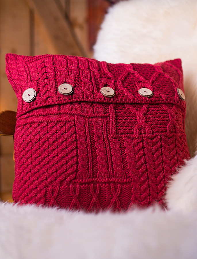 AranKnit Cushion Cover