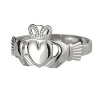 Gents' Extra-Heavy Puffed-Heart Claddagh Ring Gents' Extra-Heavy Puffed-Heart Claddagh Ring