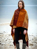 Irish Celtic Ruana Wrap - Tiles