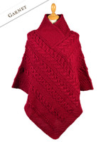 Aran Cable & Moss Poncho Aran Cable & Moss Poncho