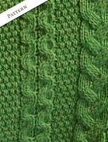 Aran Cable Poncho - Pattern Detail Aran Cable Poncho - Pattern Detail