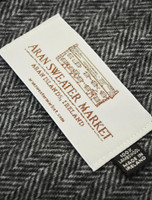 Narrow Lambswool Scarf - Grey Herringbone Narrow Lambswool Scarf - Grey Herringbone