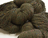 Aran Wool Knitting Hanks - Moss Green