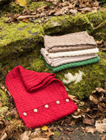 Aran Snood Scarf with Buttons Aran Snood Scarf with Buttons