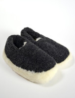 Merino Wool Slipper - Black