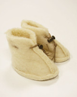 Merino Wool Baby Booties - Natural White Merino Wool Baby Booties - Natural White