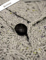 Button Detail of Shawl Collar Sweater - One Button Fisherman Sweater Button Detail of Shawl Collar Sweater - One Button Fisherman Sweater