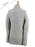 Back Detail of Waterfall Cable Cardigan