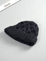 Merino Wool Cable Knit Hat - Derby