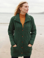 Button-Down Patchwork Cardigan - Connemara