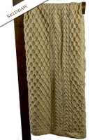 Wool Honeycomb Aran Throw