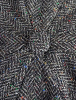 Donegal Tweed Mens Gatsby Cap - Charcoal