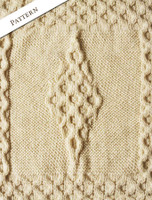 Pattern Detail from Merino Shamrock Baby Throw Pattern Detail from Merino Shamrock Baby Throw