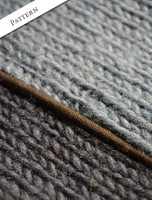 Pattern Detail of Men's Fleece Lined Wool Jacket