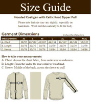 Hooded Coatigan with Celtic Knot Zipper Pull