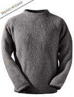 Wool Cashmere Crew Neck Sweater - Medium Grey Wool Cashmere Crew Neck Sweater - Medium Grey