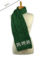Three Shamrocks Merino Scarf - Kiwi Three Shamrocks Merino Scarf - Kiwi