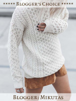 Blogger's Choice: Merino Wool Turtleneck Sweater - Mikutas - Natural White