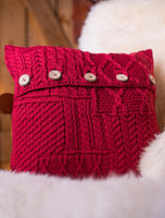 Aran-Knit Cushion Cover