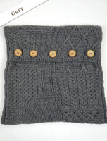 Aran-Knit Cushion Cover
