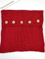 Aran-Knit Cushion Cover