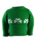 Baby/Toddler Crew Neck Sweater with Buttons - Emerald