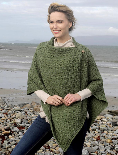 irish poncho sweater