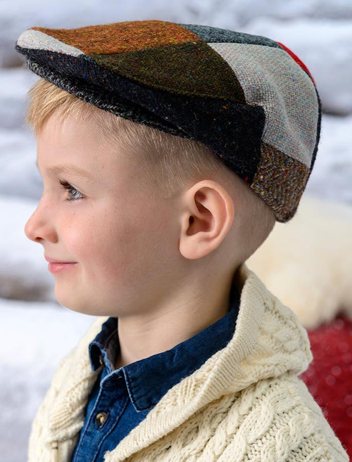 Children's Tweed Flat Cap - Patch Children's Tweed Flat Cap - Patch