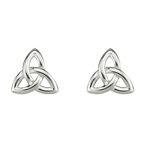 Sterling Silver Small Trinity Stud Earrings Sterling Silver Small Trinity Stud Earrings