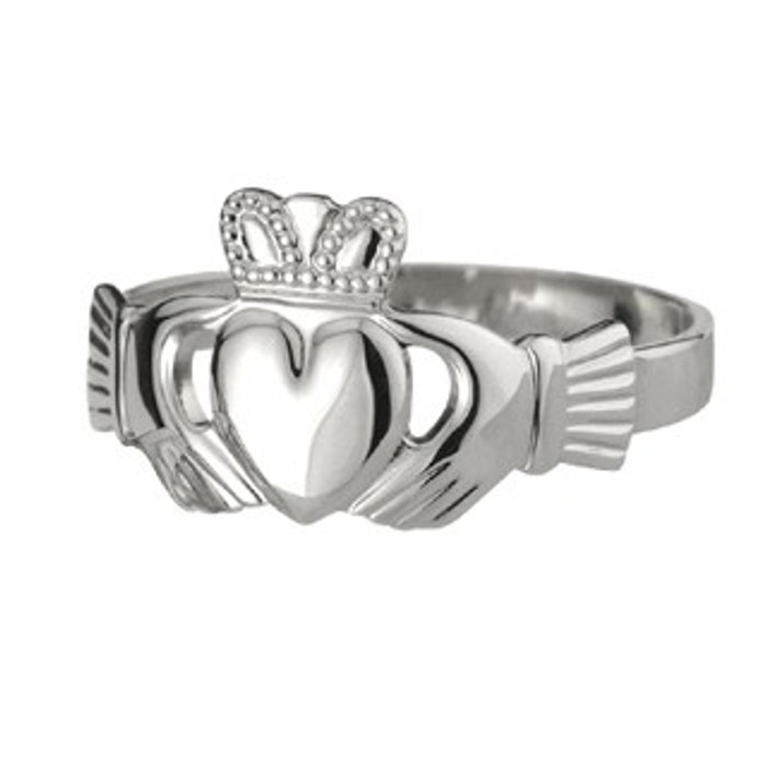 Gents' Extra-Heavy Puffed-Heart Claddagh Ring Gents' Extra-Heavy Puffed-Heart Claddagh Ring